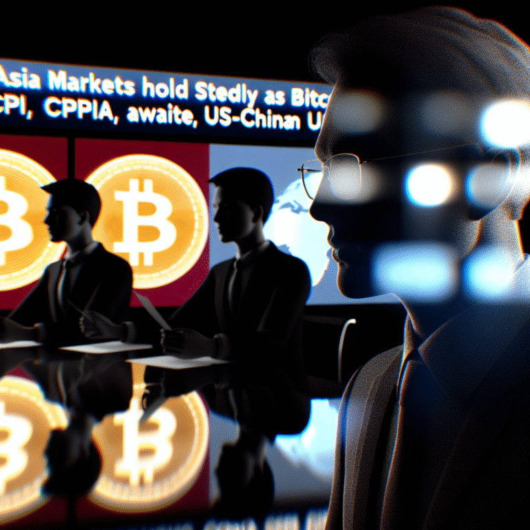 Featured image for: Asia Markets Hold Steady as Bitcoin, Ethereum Await CPI, US-China Updates